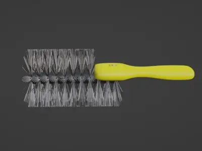 Car cleaning Wheel Brush Low-poly 3D model