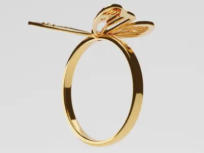 Butterfly Ring 3D print model order