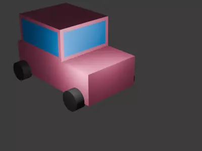 Lowpoly car Low-poly 3D model