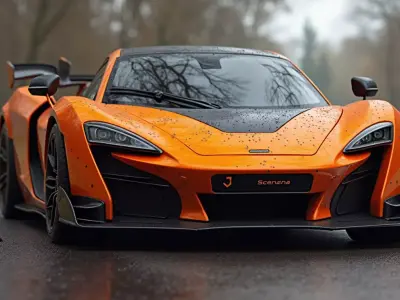 McLaren Senna 2019 lowpoly 3d model Low-poly 3D model
