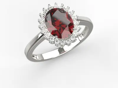 anel princesa 3D print model