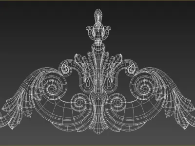 Carved decor model 3D model