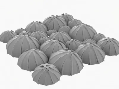 High Poly Flower Buds 3D Print Model 3D print model