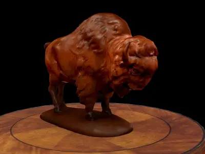 Yellowstone Bison 3D model figure 3D model