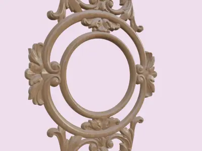 Mirror Frame Decor For Wood Carving 3D print model purchase