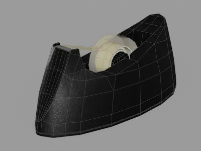 Tape Dispenser Low Poly 3D Model Low-poly 3D model