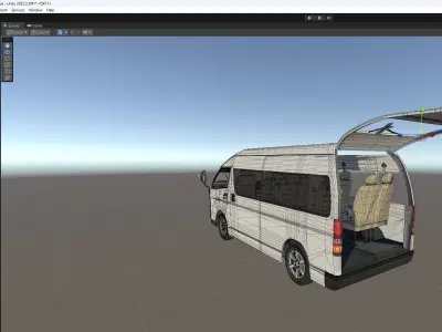 Japanese van Unity Ready 3D model