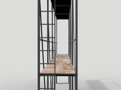 Scaffolding 02 Low-poly 3D model