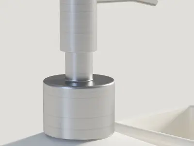 Bathroom Set White 1 3D model