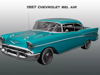 Chevrolet - 1957 - Belair 3D model
