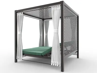 Poolside Cabana 07 3D model