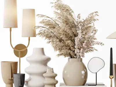 Decorative Set 247 Low-poly 3D model