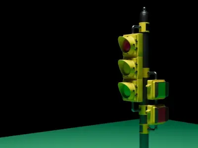 traffic light Free 3D model purchase