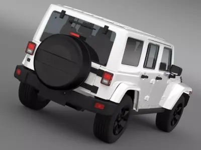 Jeep Wrangler Black Edition 2 2015 3D model