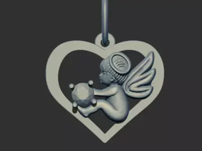 Angel Pendant 91320 3D print model