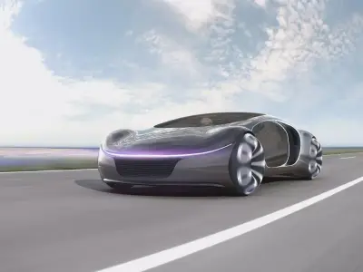 Electric concept car 3D model