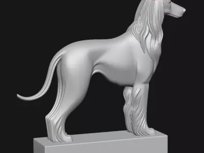 Afghan Hound 3D print model
