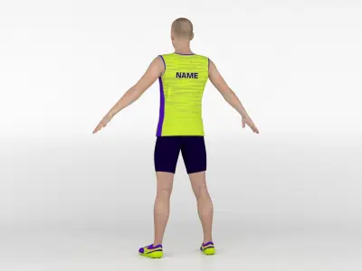 Athletic Runner 01 3D model