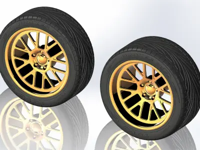 Custom wheels Boze Vortex for your scale model 3D print model