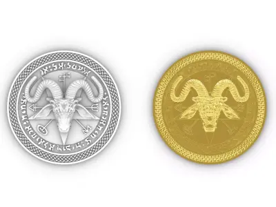 PENTAGRAM GOAT HEAD 3D print model