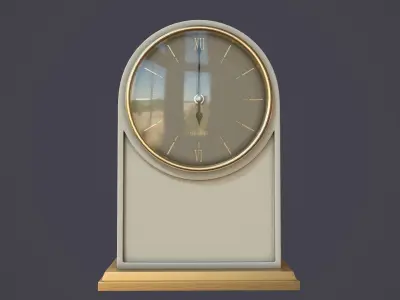 Animated Mantle Clock 3D model