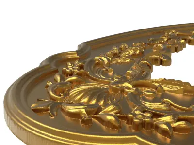 carved frame 3D model 65