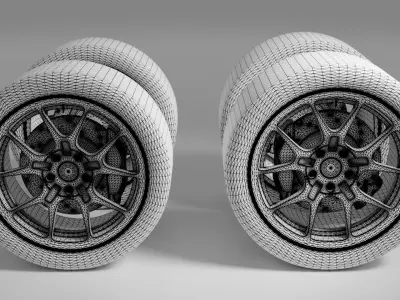 Wheels 3D model buy