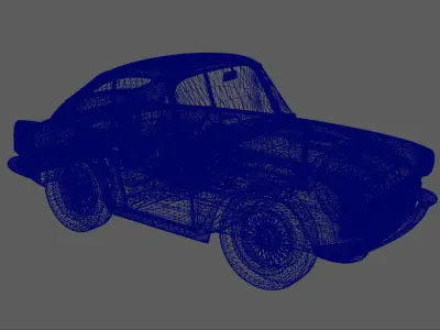 Next generation sports cars Low-poly 3D model