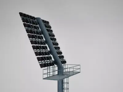 Stadium light large box Low-poly 3D model