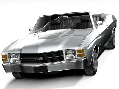 Chevrolet Chevelle SS Convertible 1971 3D model
