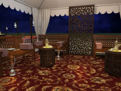 Event Tent arabic  3D model