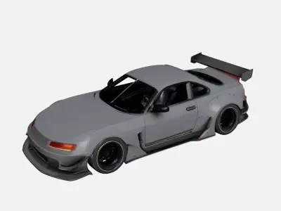 Lightweight Performance Sports Car Minimal Urban Design 07 3D model