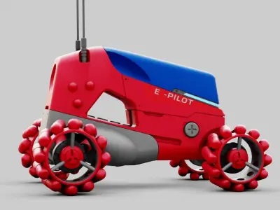 MARS COLONY VEHICLE RIGGED 3D model