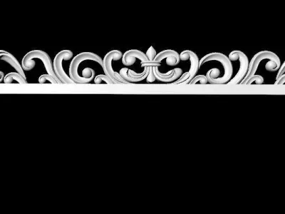 carved frame for mirror 3D model