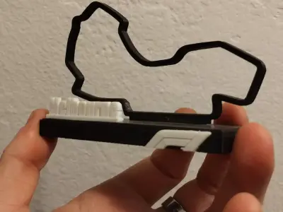 F1 Circuit Melbourne 3D print model