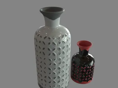 Decoration Jars  vases 3D model