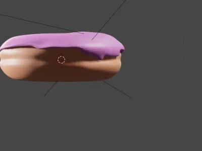 StrawBerry Donut Free 3D model