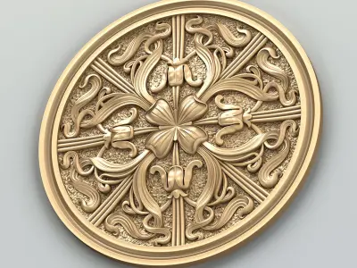 Round rosette 035 3D model