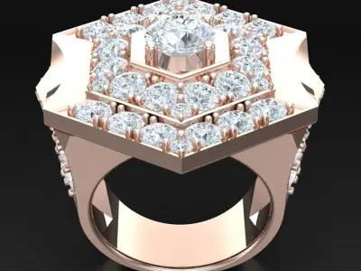 Luxury Men Rings Designs 6MR094 3D print model