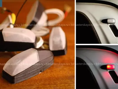 lamp of the dimensions of the car 3D print model