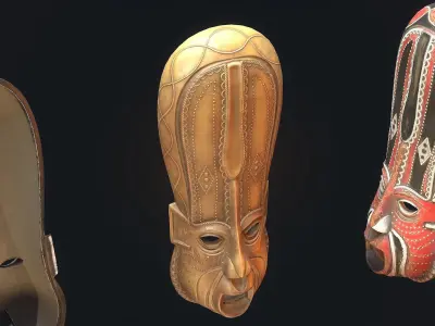 African mask 7 3D model