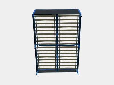 SLATTUM Upholstered bed frame 1 Low-poly 3D model