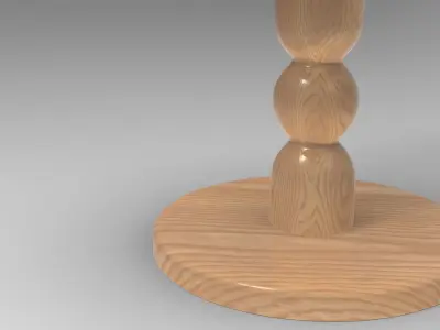 Muhf Side Table Low-poly 3D model