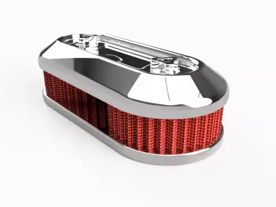 Classic double air cleaner hi-poly 3D print model