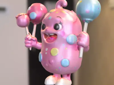 Candy cute sweet 3D model