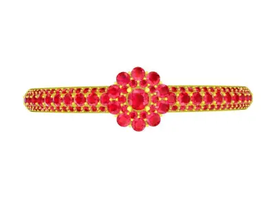 Luxury Diamond Bangle Bracelet 3D Print Model A5700  3D print model