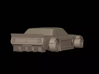 Mustang Hoonicorn 3d print model 3D print model