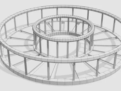 Low-Poly Bridge Pack 24 Low-poly 3D model