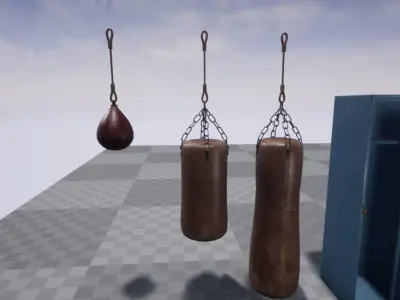 BOX pack props Low-poly 3D model