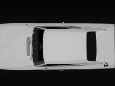 Dodge Charger RT 1969 Realistic 3D model